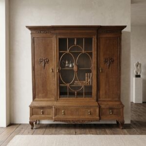 Bookcase Old German style 1920 Oak