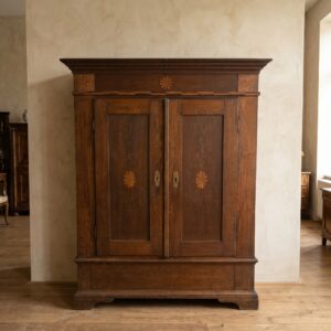 Biedermeier Wardrobe / Dowry Chest – Oak, c. 1840