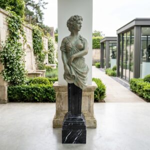 Bronze and Marble Greek Goddess Statue 1.84 m
