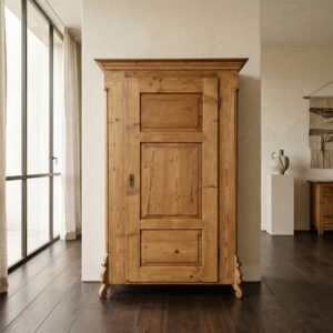 Wardrobe Biedermeier 1850 Pine