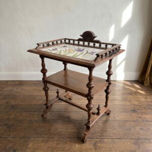 Tea Table Historicist 1890 Walnut