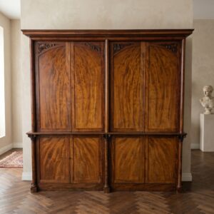 Regency-style Mahogany Library/Filing Cabinet (c. 1840)