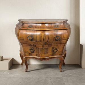 Neo-Baroque Walnut Chest of Drawers 0.80 m
