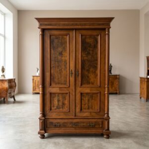 Wardrobe Gründerzeit 1880 Walnut