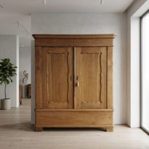 Wardrobe Late biedermeier 1840 Oak