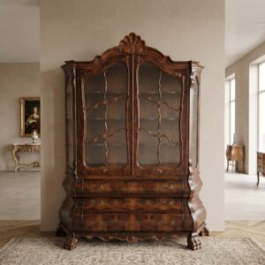 Display Cabinet Neo-baroque 1970 Walnut