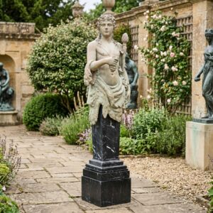 Bronze and Marble Statue of the Greek God Bacchus 1.81 m