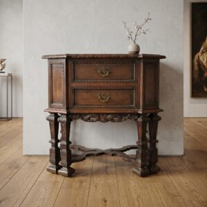 Chest of Drawers Neo-renaissance 1900 Walnut