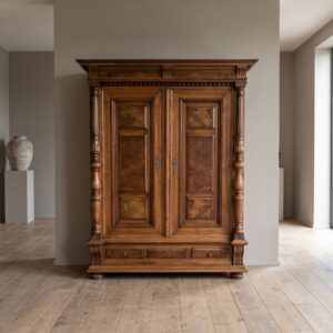 Wardrobe Gründerzeit 1870 Walnut
