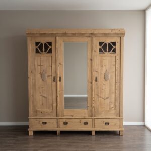 Wardrobe Jugendstil 1900 Pine