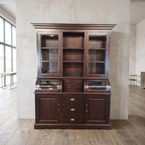 Display Cabinet Bookcase Mahogany 1,67 m
