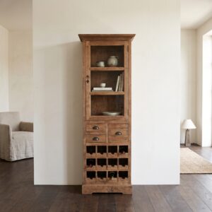 Wine Cabinet Teak 0,70 m