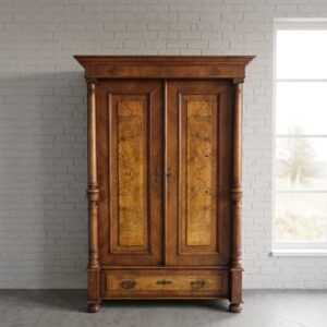 Wardrobe Gründerzeit 1880 Walnut