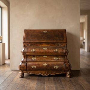 Secretary Desk Neo-Baroque 1950 Walnut