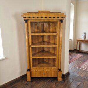 Corner Cabinet Biedermeier 1820 Cherry Wood