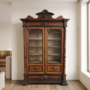 Display Cabinet Gründerzeit 1880 Mahogany