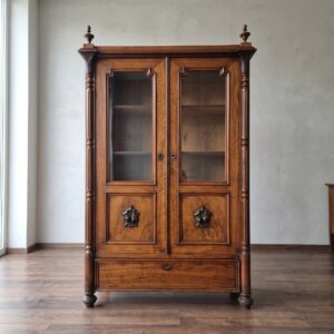 Display Cabinet Gründerzeit 1880 Walnut