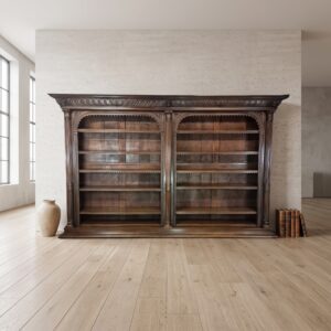 Neo-Renaissance Oak Library/Lawyer's Cabinet (c. 1880)