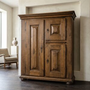 Aachen-Liège Neo-Baroque Oak Cabinet