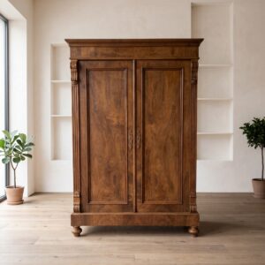 Wardrobe Gründerzeit 1880 Walnut