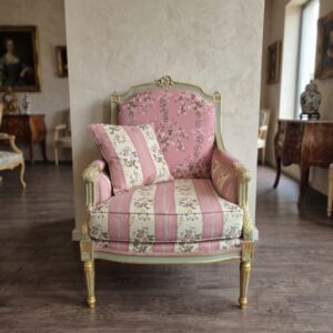 Armchair Baroque Style Pink