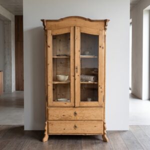 Display Cabinet Louis Philippe 1860 Pine
