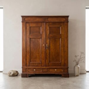 Wardrobe Late Biedermeier 1850 Oak