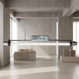 1950s Industrial Factory Light – 1.67 m