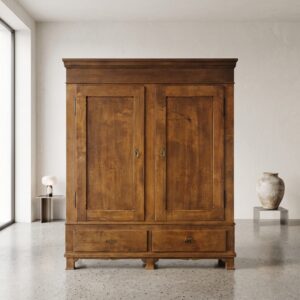 Wardrobe Biedermeier 1840 Oak
