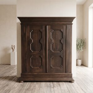 Wardrobe Late-baroque 1800 Oak