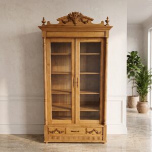 Display Cabinet Bookcase Gründerzeit 1880 Oak