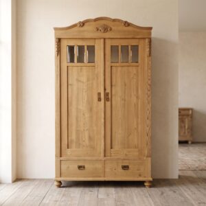 Wardrobe Jugendstil 1900 Pine (Kopieren) (Kopieren)