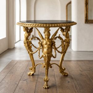 Table Bronze Marble Ø 0,70 m