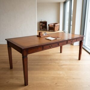 Double-Sided Mahogany Desk (2.10 m x 0.90 m)