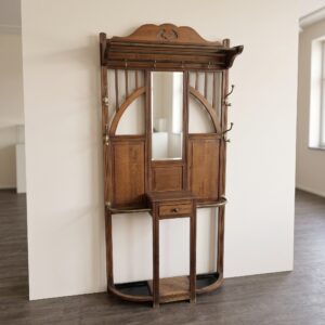 Coat Rack Jugendstil 1900 Oak