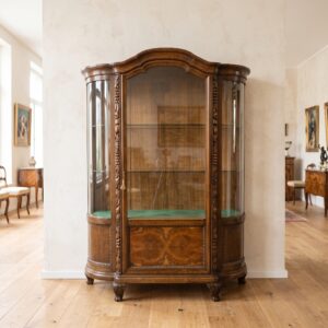Display Cabinet Neo-baroque 1920 Oak Walnut