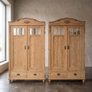 Set Wardrobes Jugendstil 1900 Pine