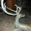 Skulptur Figur Hirsch Bronze 1,26 m