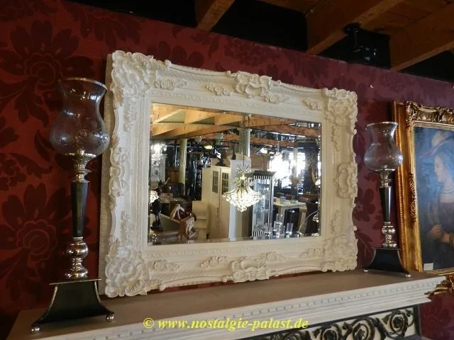 Wandspiegel Spiegel Weiß 1,25 m