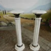 Säule Pfeiler Marmor Weiß 1,14 m