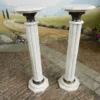 Säule Pfeiler Marmor Weiß 1,14 m