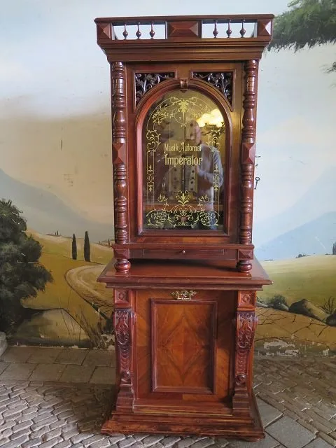 Spieluhr Imperator Jugendstil 1900 Nussbaum