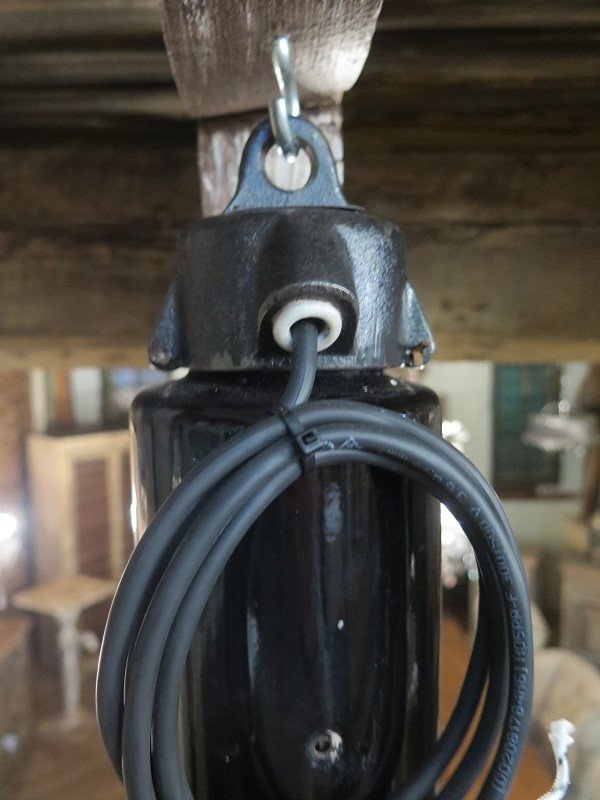 Industrielampe Schwarz-Weiß Ø 0,35 m Metall
