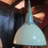 Industrielampe Wandlampe Hellgrün-Weiß Ø 0,36 m