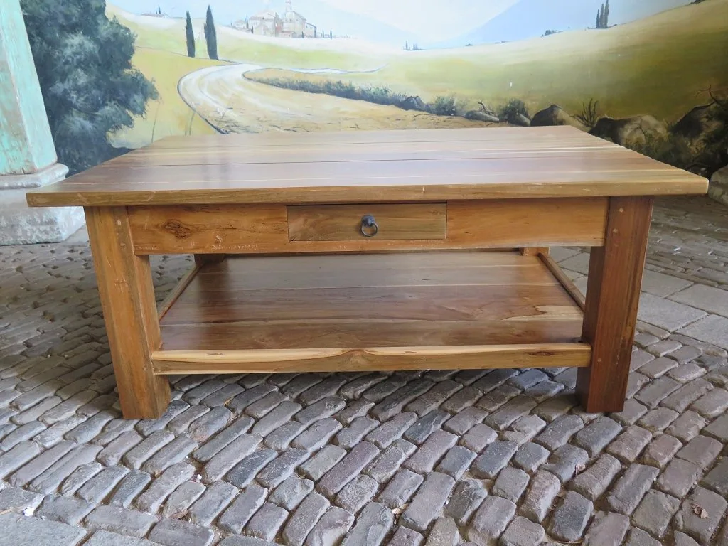 Couchtisch Teakholz 1,20 m x 0,80 m