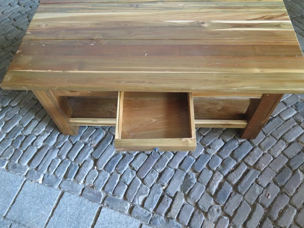 Couchtisch Teakholz 1,20 m x 0,80 m