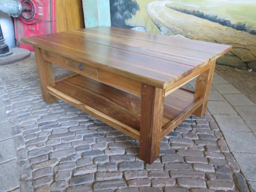 Couchtisch Teakholz 1,20 m x 0,80 m