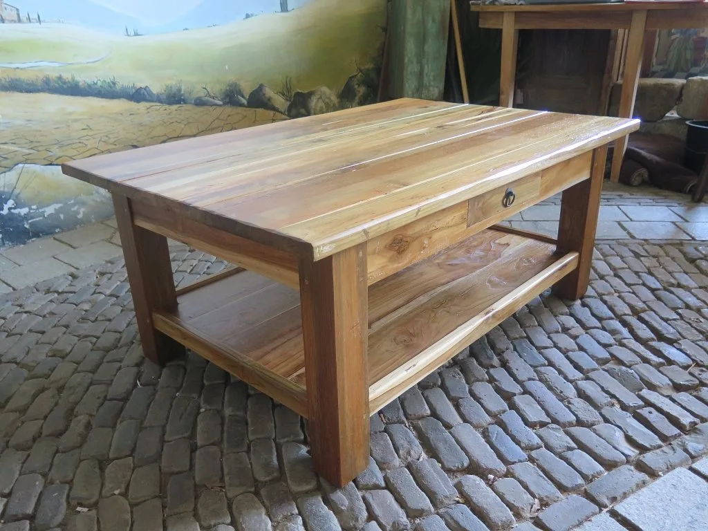 Couchtisch Teakholz 1,20 m x 0,80 m