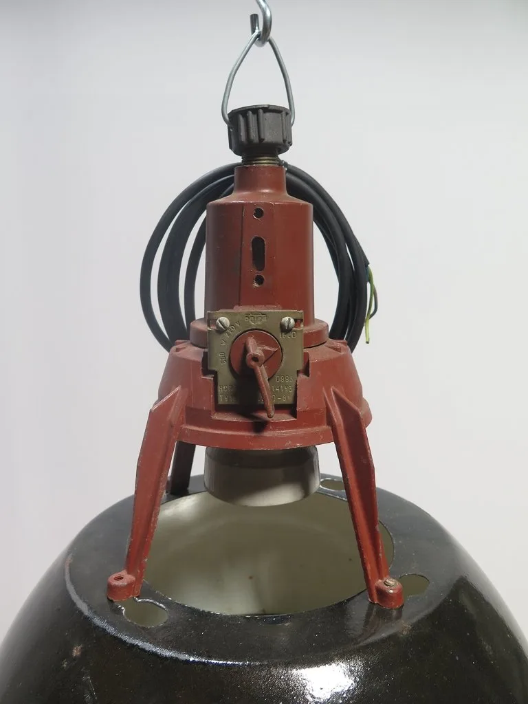 Lampe Industrielampe Schwarz Ø 0,40 m