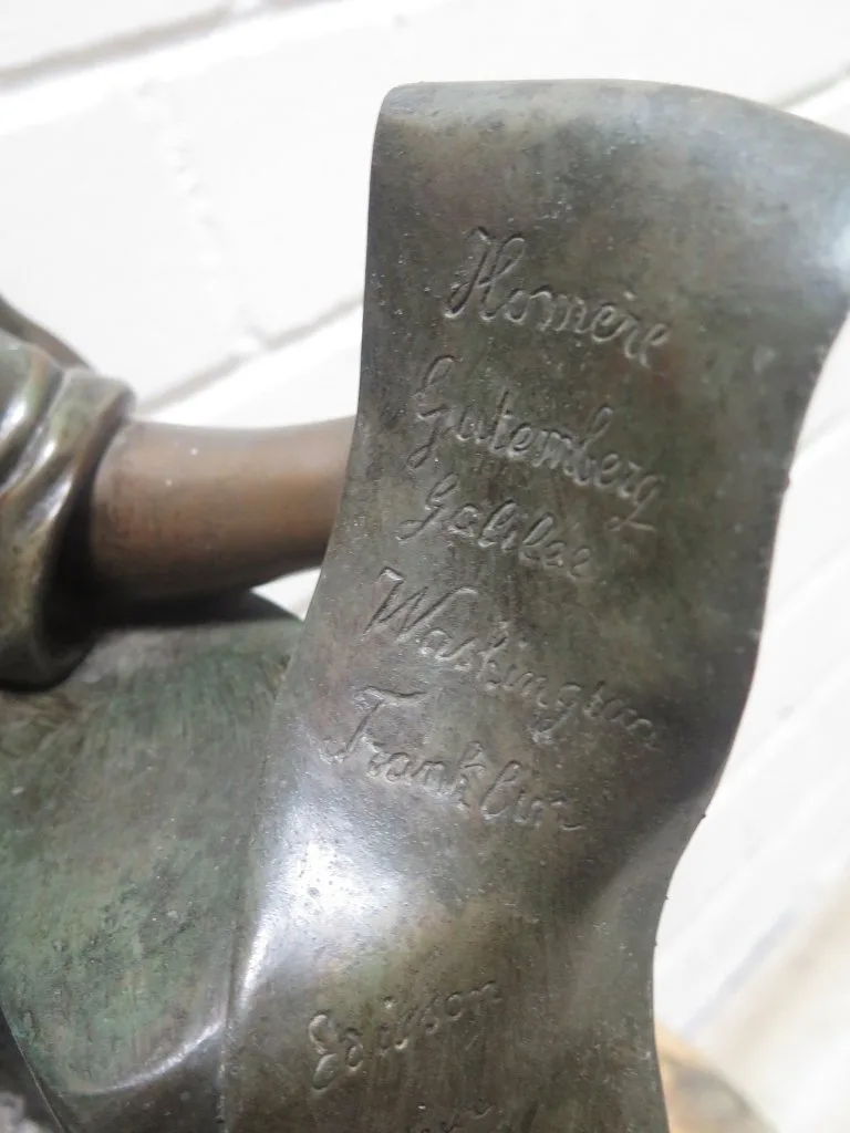 Skulptur Dekoration Frau Bronze 0,72 m